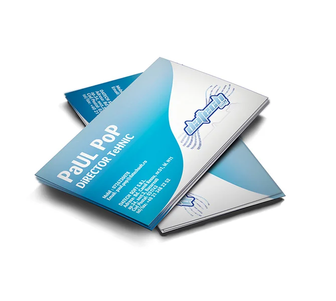 Carte de vizita specialist automatizari industriale Datech Soft