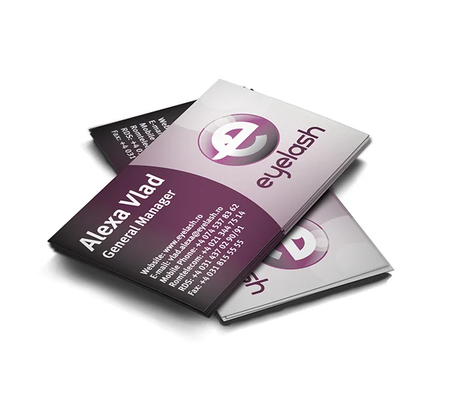 Creare carte de vizita distribuitor cosmetice Eyelash
