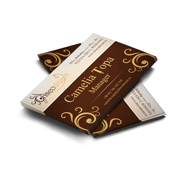 Design carte de vizita ciocolatier Choco Dream