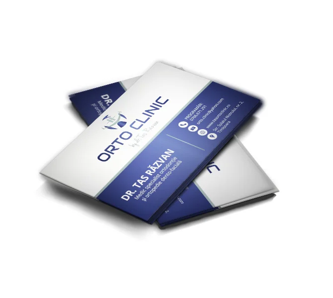 Design carte de vizita clinica ortodontie - Tas Orto Clinic