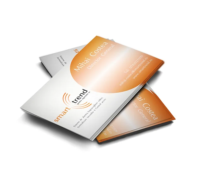 Design carte de vizita firma echipamente supraveghere Smart Trend