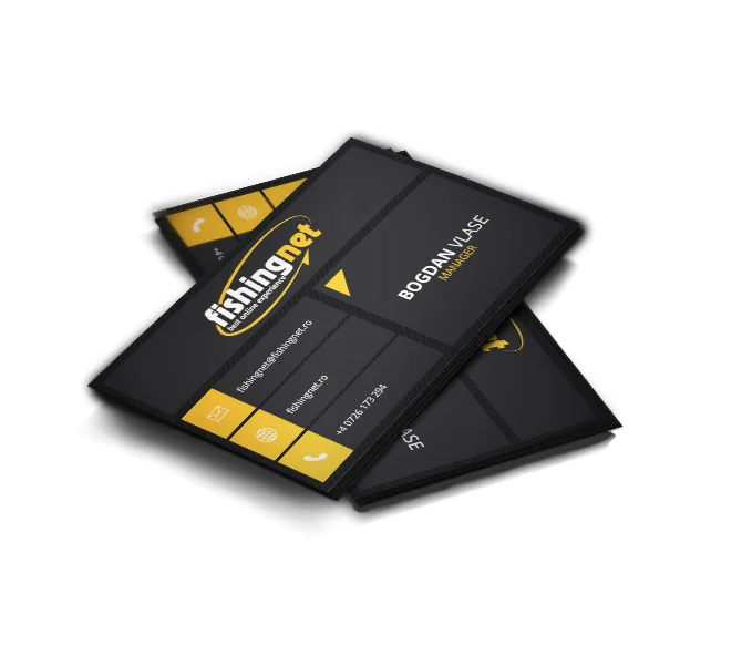 Design carte de vizita firma web design - FishingNet