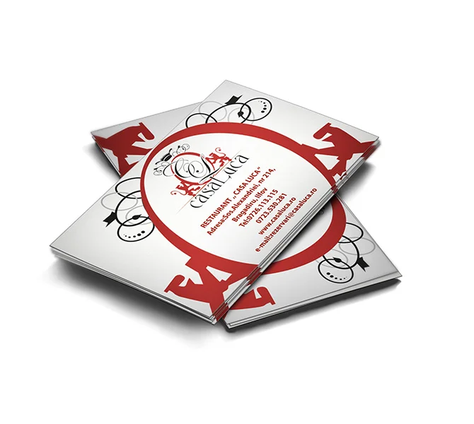 Design carte de vizita restaurant Casa Luca
