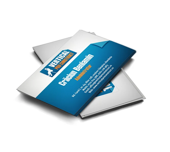 Design carte de vizita Vertical Pro Construct
