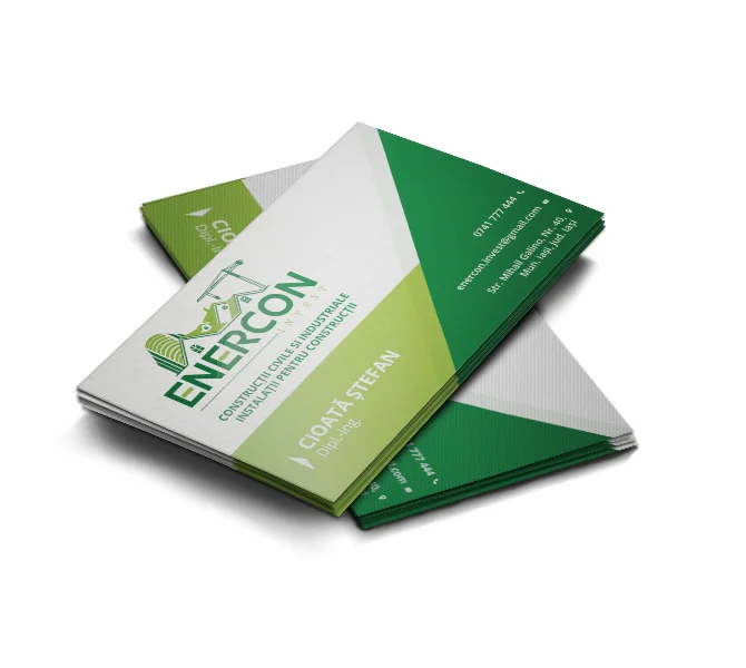 Design carte vizita firma de constructii - Enercon