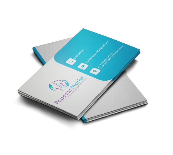 Design carte vizita medic fizioterapeut - Dr. Popescu Marius