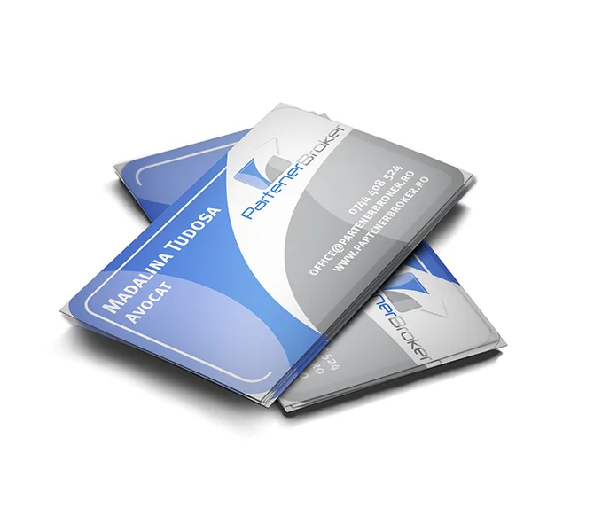 Realizare carte de vizita broker credite Partener Broker