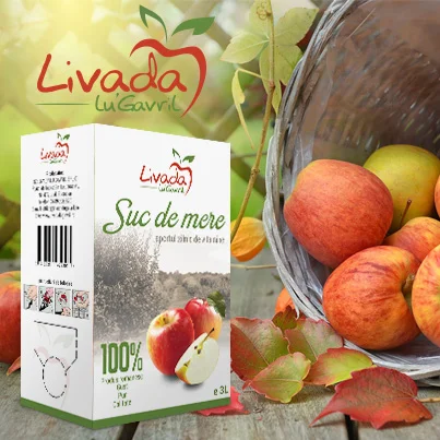 Design ambajaj suc de mere - Livada lu Gavril