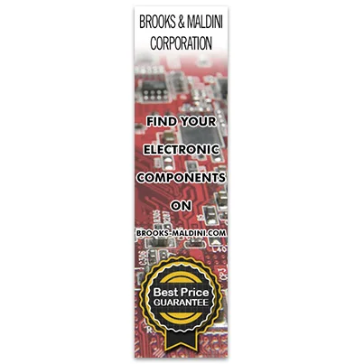 Design banner publicitar distribuitor componente electronice - BROOKS & Maldini Corporation