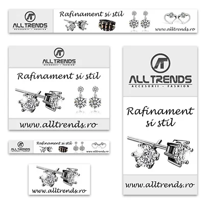 Design banner publicitar magazin online bijuterii - Alltrends