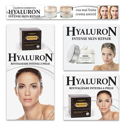 Design banner publicitar marca produse de ingrijire faciala - Lagrend