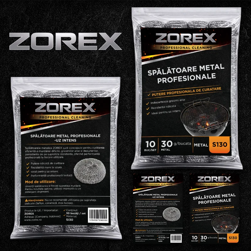 Design ambalaj spălătoare metal - Zorex