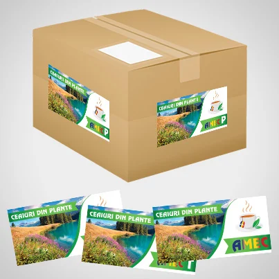 Design eticheta ceaiuri din plante - Amec