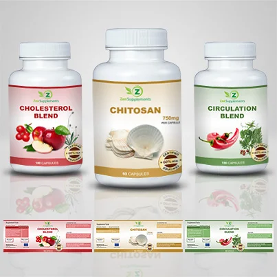 Design eticheta suplimente nutritive Chitosan