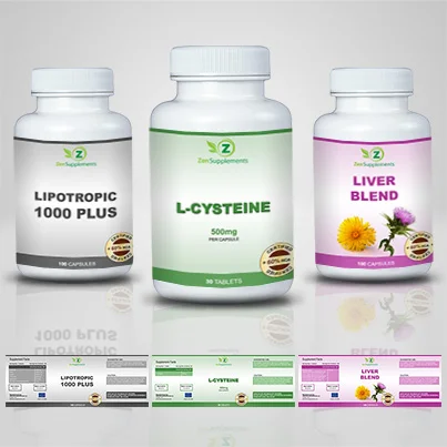 Design eticheta suplimente nutritive L-Cysteine