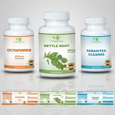 Design eticheta suplimente nutritive Nettle Root