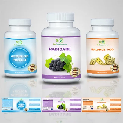 Design eticheta suplimente nutritive Radicare