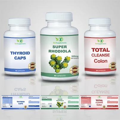 Design eticheta suplimente nutritive Super Rhodiola
