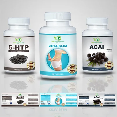 Design eticheta suplimente nutritive Zeta Slim