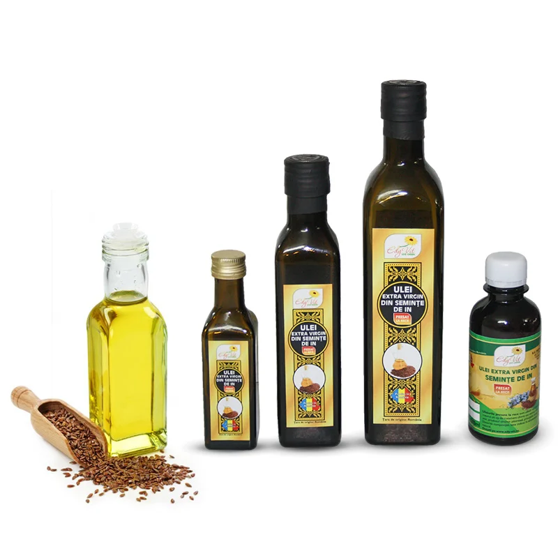 Design eticheta ulei de in extra virgin Edy Vit