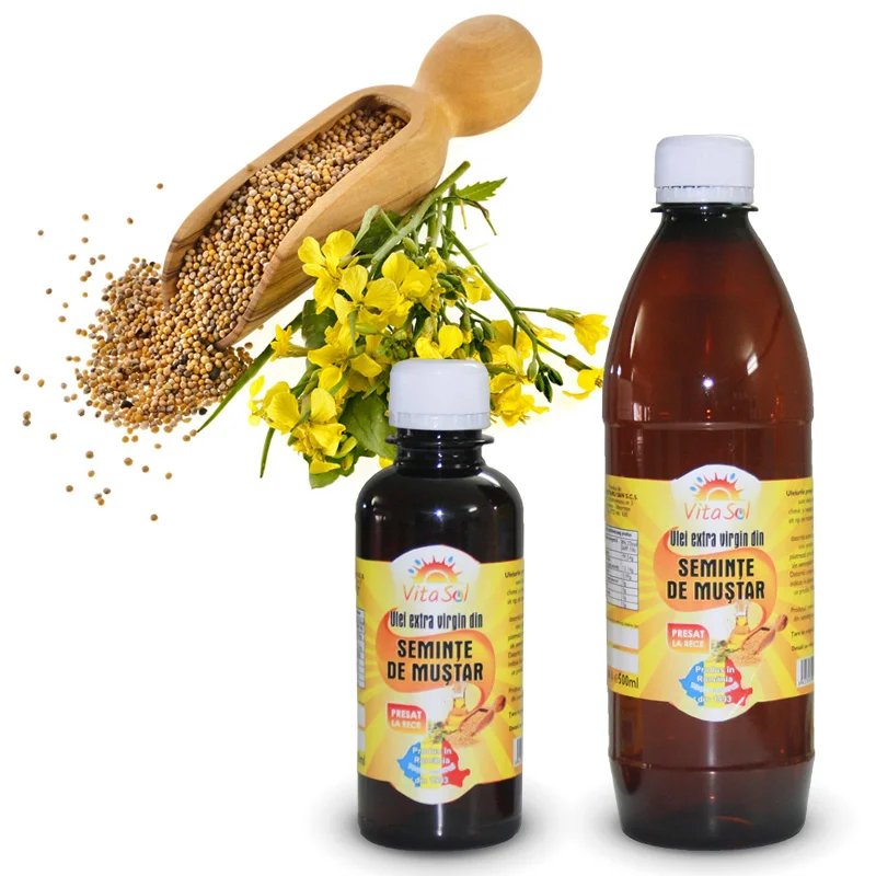 Design eticheta ulei extravirgin seminte de mustar - Vita Sol