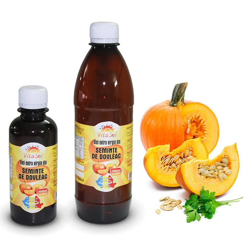 Design eticheta ulei extravirgin seminte dovleac - Vita Sol