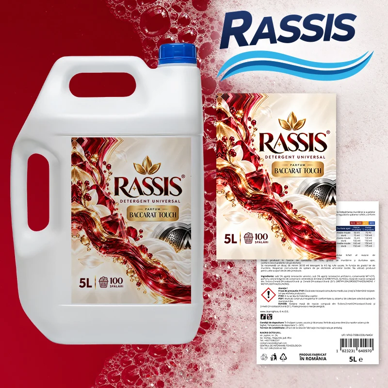 Design etichete detergent lichid - Rassis