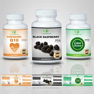 Design etichete suplimente nutritive Black Raspberry