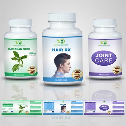 Design etichete suplimente nutritive Hair RX