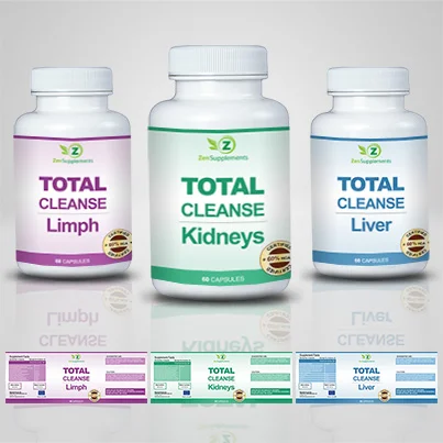 Design etichete suplimente nutritive Total Cleanse