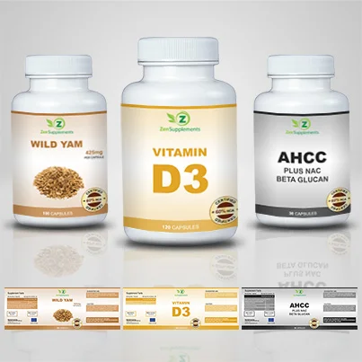 Design etichete suplimente nutritive Vitamin D3
