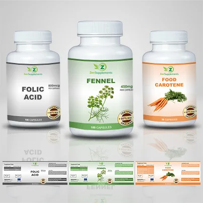 Realizare eticheta suplimente nutritive Fennel
