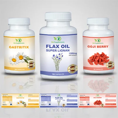 Realizare eticheta suplimente nutritive Flax Oil
