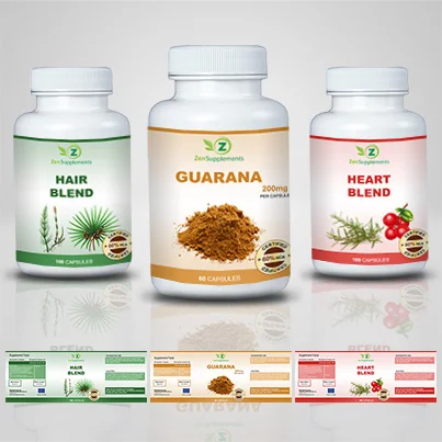 Realizare eticheta suplimente nutritive Guarana