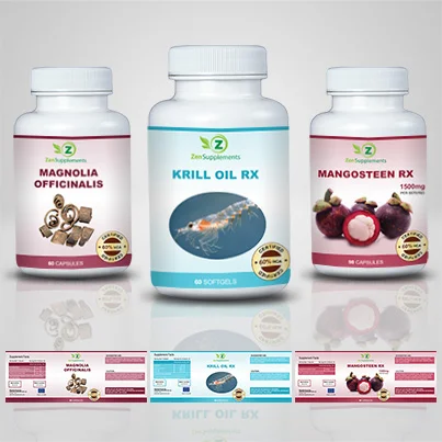 Realizare eticheta suplimente nutritive Krill Oil