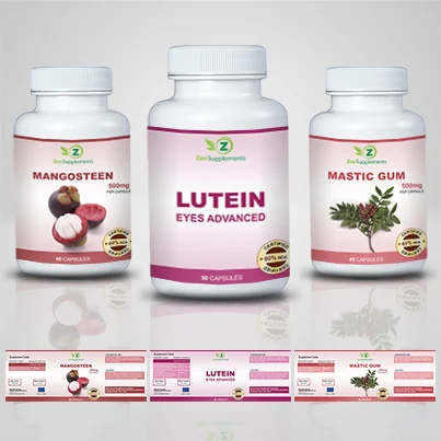 Realizare eticheta suplimente nutritive Lutein
