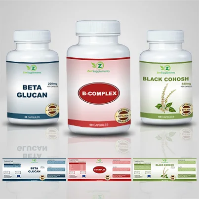 Realizare etichete suplimente nutritive B-Complex