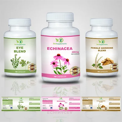 Realizare etichete suplimente nutritive Echinacea