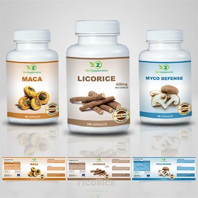 Realizare etichete suplimente nutritive Licorice