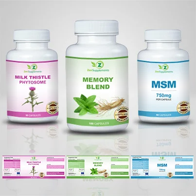 Realizare etichete suplimente nutritive Memory Blend
