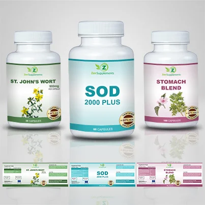 Realizare etichete suplimente nutritive Sod