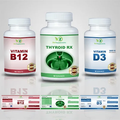 Realizare etichete suplimente nutritive Thyroid Rx