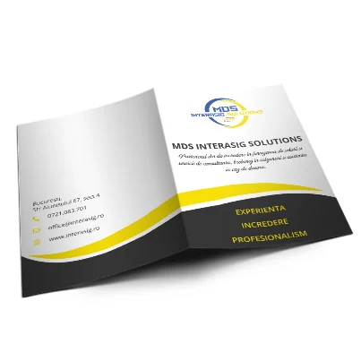Design brosura  companie asigurari - MDS Interasig Solutions