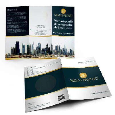 Design brosura companie property management – Midas Partner