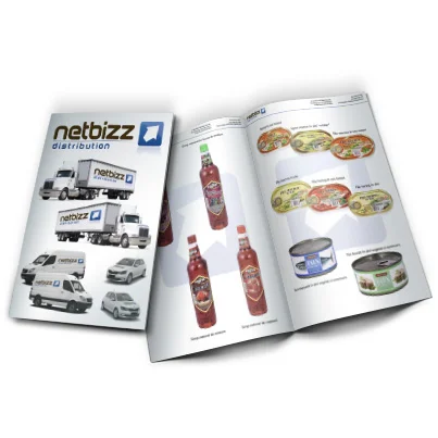Design brosura firma distributie NetBizz