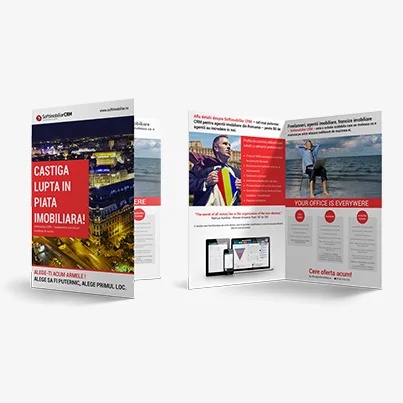Design brosura SoftImobiliar CRM