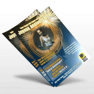 Design flyer club fitness si bodybuilding KossFitness
