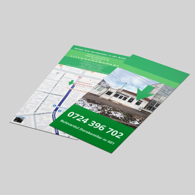 Design flyer - Magazin Natura