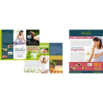 Design flyer si brosuri promovare centru spa - Womens