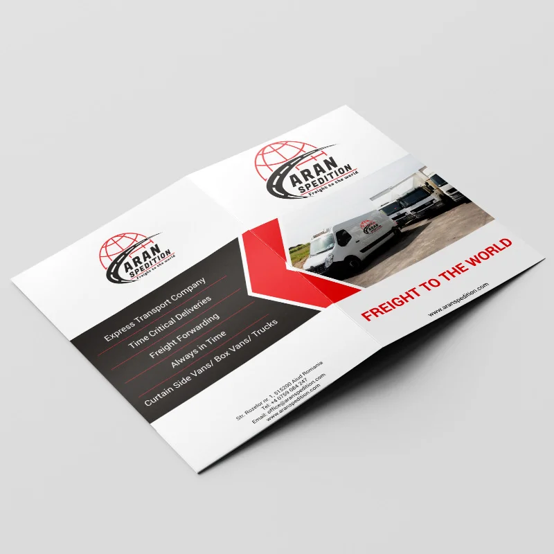 Design mapa companie transport - Aran Spedition